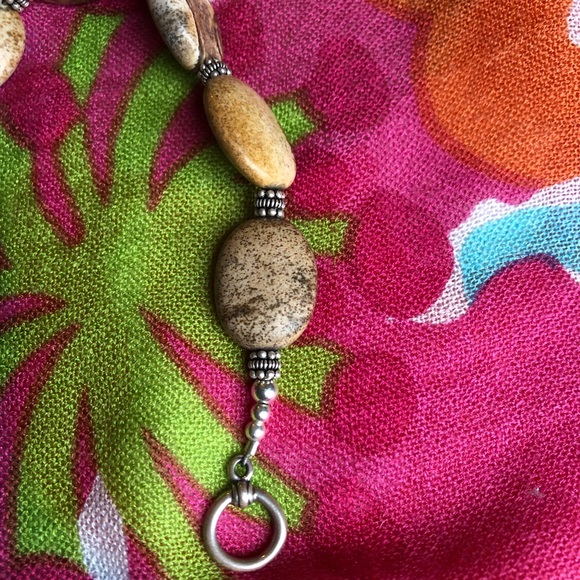 Sterling silver & semi-precious stone bracelet - Picture 3 of 3